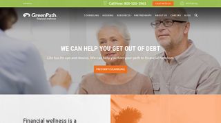 GreenPath Financial Wellness Website Home Page