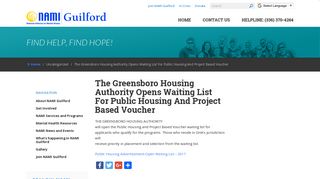The Greensboro Housing Authority opens waiting list for Public ...