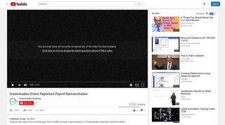 Greenshades Online Paperless Payroll Demonstration - YouTube
