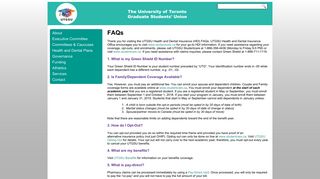FAQs | University of Toronto Graduate Students' Union – UTGSU