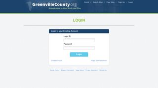 Login - Greenville County