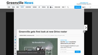 Greenville gets first look at new Drive roster - The Greenville News