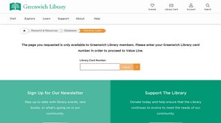 Valueline Login for Greenwich Library Users | Greenwich Library