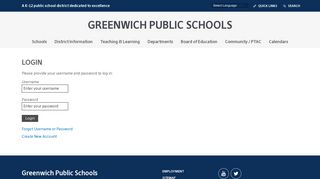 Login - Greenwich Public Schools