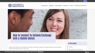 How to connect to Outlook/Exchange with a mobile device | E-mail ...
