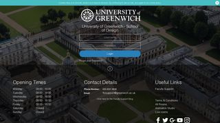 Login ~ University of Greenwich - School of Design ~ smarthub