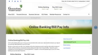 Online Banking/Bill Pay Info | Greenwood Credit Union