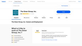 The Greer Group, Inc. Careers and Employment | Indeed.com