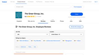 Working at The Greer Group, Inc.: Employee Reviews | Indeed.com