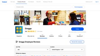 Working at Greggs: 1,221 Reviews | Indeed.co.uk