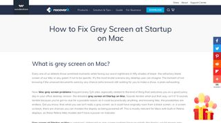 How to Fix Grey Screen at Startup on Mac - Recoverit - Wondershare