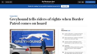 Greyhound tells riders of rights when Border Patrol comes on board ...