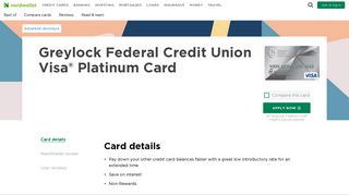 Greylock Federal Credit Union Visa® Platinum Card - NerdWallet