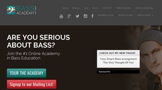 Online Bass Guitar Lessons — Tony Grey Bass Academy