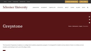 Greystone | Schreiner University
