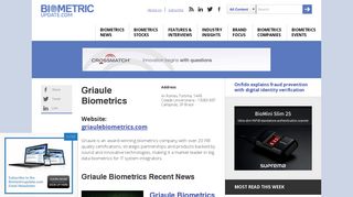 Griaule Biometrics | BiometricUpdate
