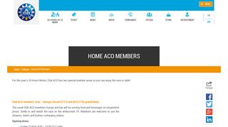 Home ACO Members | ACO - Automobile Club de l'Ouest
