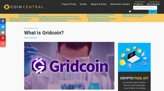 Gridcoin - Building a Better Future Through Blockchain Technology