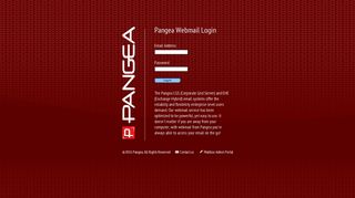 Pangea Webmail Login