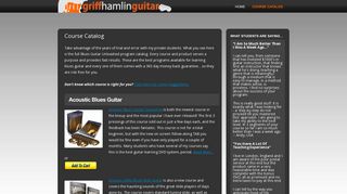Course Catalog | Griffhamlin Guitar