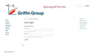 User login | Griffin Group