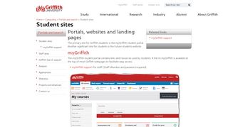 Student sites - myGriffith - Griffith University
