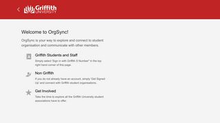 Griffith University | OrgSync