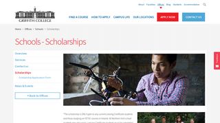 Schools | Scholarships | Griffith College