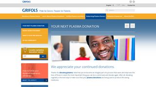 Your Next Plasma Donation | GRIFOLS