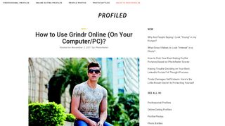 How to Use Grindr Online (On Your Computer/PC)? - Photofeeler