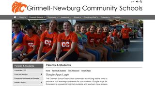 Grinnell-Newburg CSD - Google Apps Login