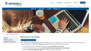 Grinnell Mutual: Pay Bills|Manage Acocunt|File Claims