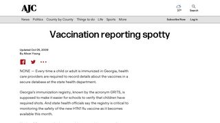 Vaccination reporting spotty - AJC.com