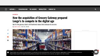 How the acquisition of Grocery Gateway prepared Longo's to compete ...