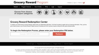 Redeem - Grocery Reward Program