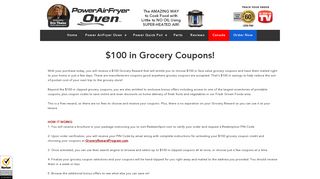 Grocery Coupons | Power AirFryer Oven™