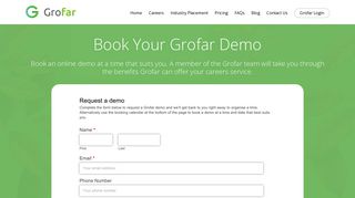 Book Demo - Grofar - Complete Careers Service Toolkit for Schools ...