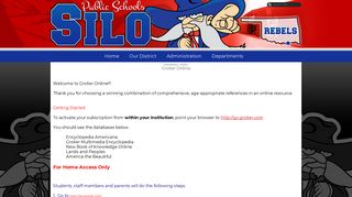 Silo Public Schools - Grolier Online