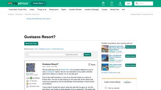 Gustazos Resort? - Puerto Rico Forum - TripAdvisor