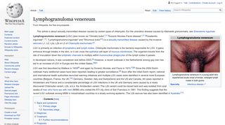 Lymphogranuloma venereum - Wikipedia