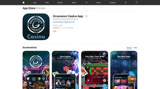 Grosvenor Casino App on the App Store - iTunes - Apple