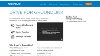 Drive For GroundLink - Limo & Chauffeurs Jobs - Black Car Driver ...