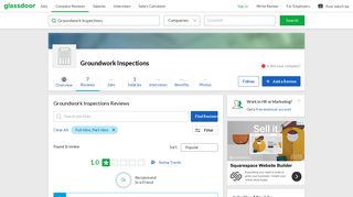 Groundwork Inspections Reviews | Glassdoor