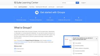 Google Groups: Get Started | Learning Center | G Suite