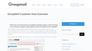 GroupMail Newsletter Customer Area