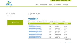 Openings - Group Management Services - ApplicantStack