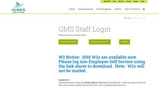 GMS Staff Login - Group Management Services