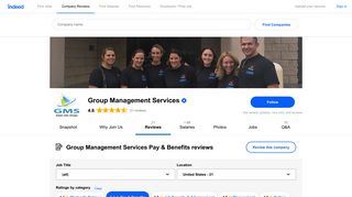 Working at Group Management Services: Employee Reviews about ...