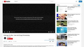 OneLogin for Box - User and Group Provisioning - YouTube