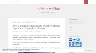 How to use group policies to set a default website and open IE when ...